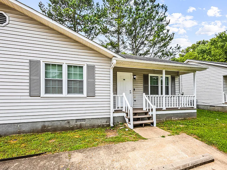 Front porch with new paint