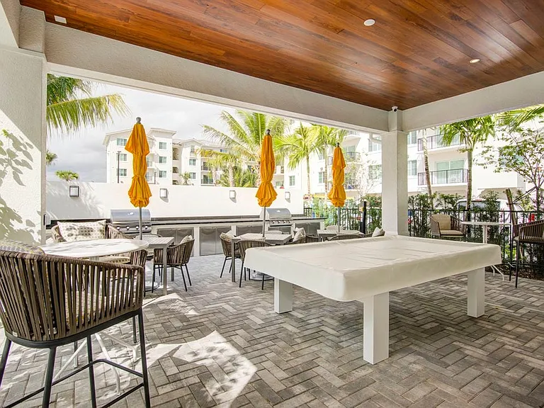 East Phase outdoor lounge with grills