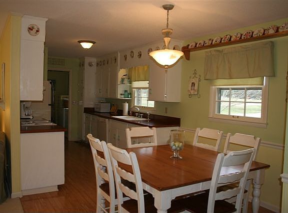 Cozy home has good function and flow.