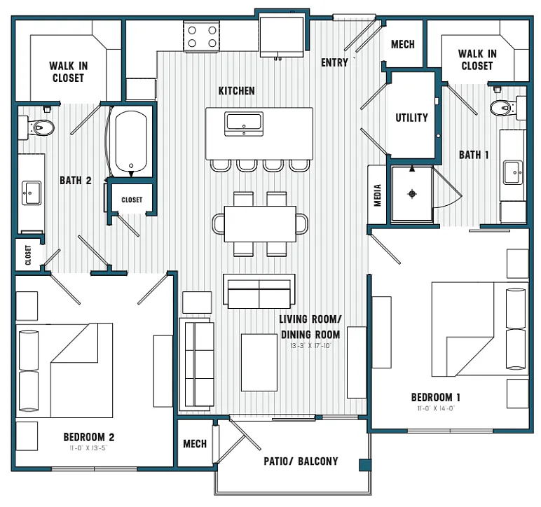 Floor plan C2