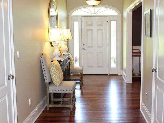 Foyer with two coat closets