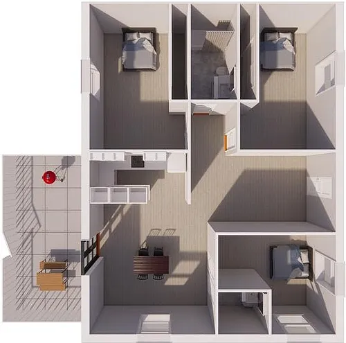 Floor plan 3 Bedroom