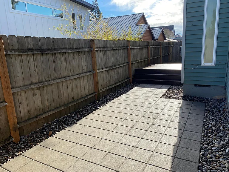 back yard - north of deck