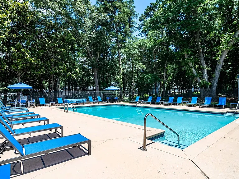 Resort Style Pool and Lounge Area