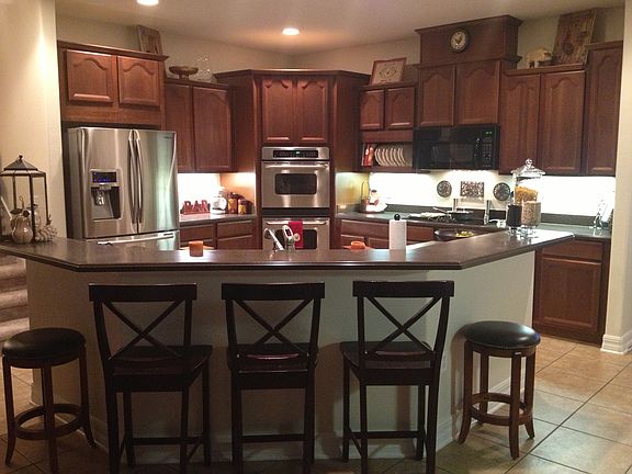 Kitchen with counter seating