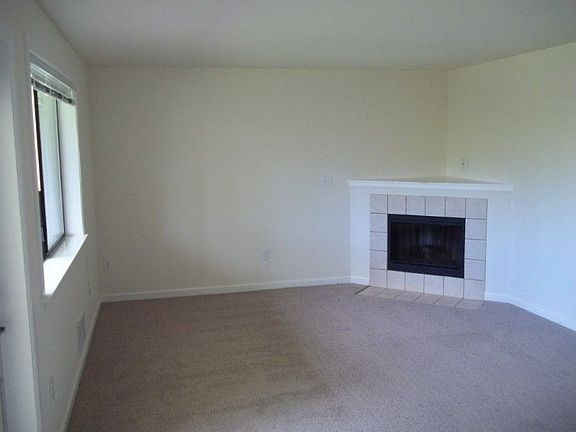 Living room with fireplace