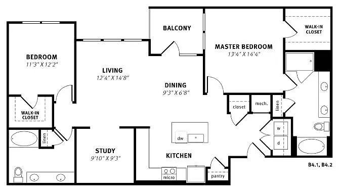 Floor plan B4