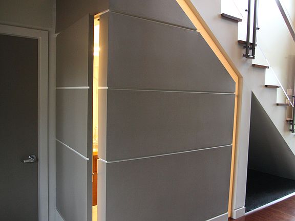 Hidden Door at Half Bath