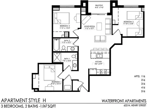 Floor plan H