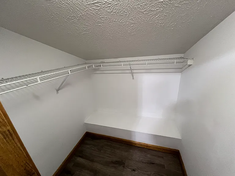 Second floor closet in bedroom.
