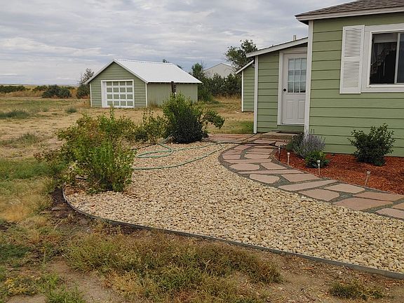 New landscaping and plants