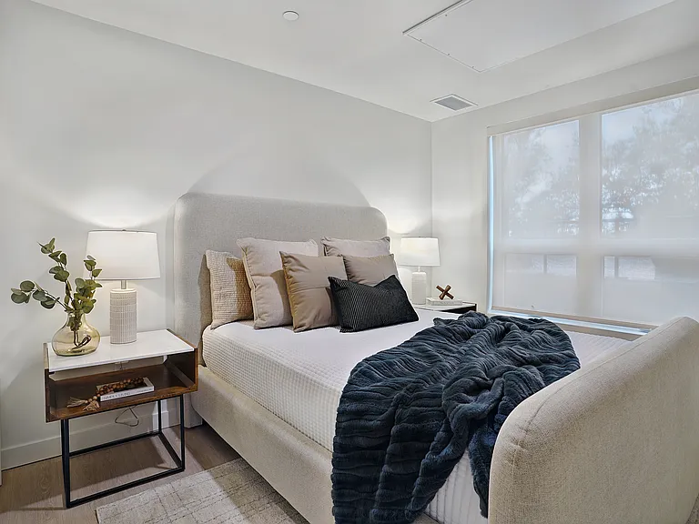 Bright, spacious bedrooms