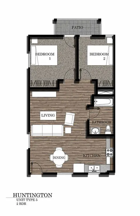 Floor plan Two Bedroom