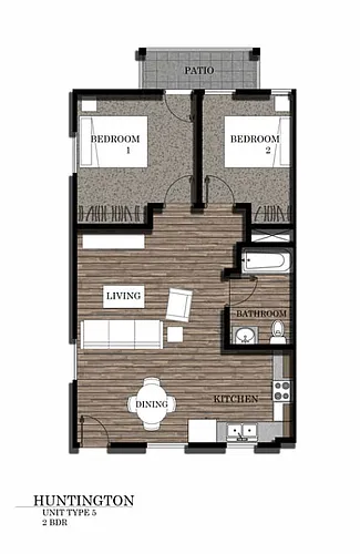 Floor plan Two Bedroom