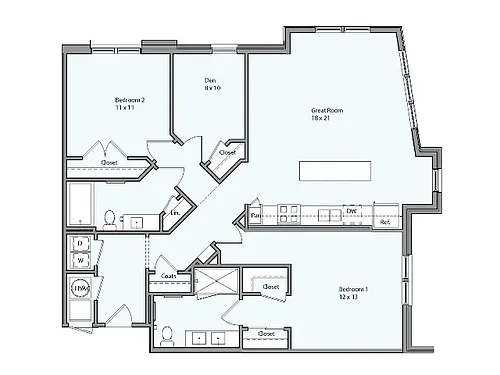 Floor plan Aster - Den