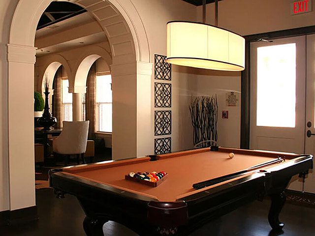 Billiards room to entertain friends