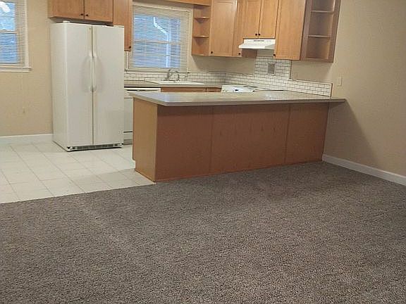 New cabinets in kitchen. 