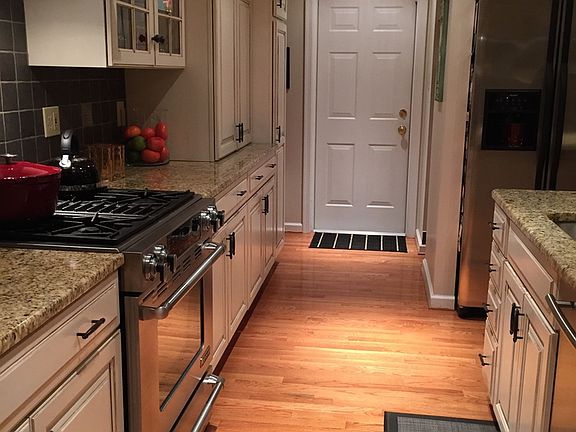 Kitchen entrance to garage