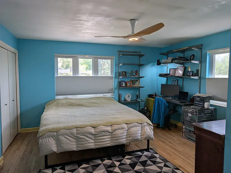 Master bedroom with office space (above garage)