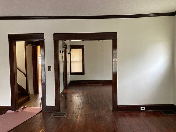 Living room into dining room