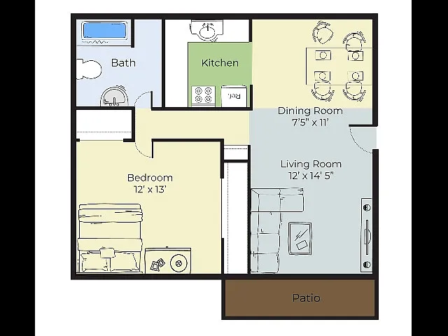Floor plan One Bedroom