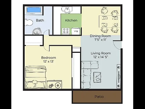 Floor plan One Bedroom