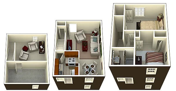 Floor plan Rosewood Townhome