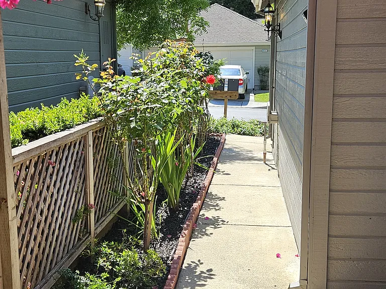 Walkway to maindoor.