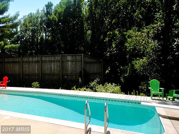 Fenced Inground Pool with Party Patio Surround
