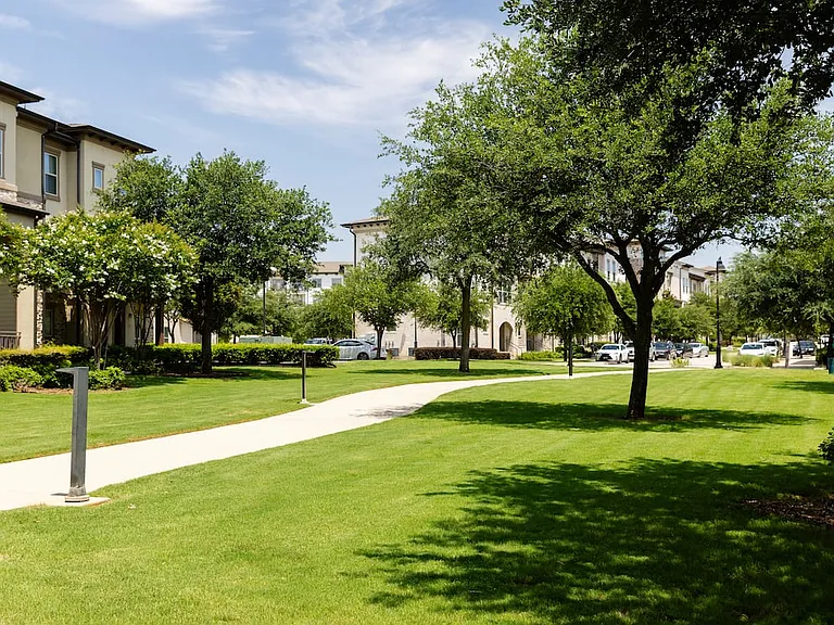 Lush courtyards and green spaces