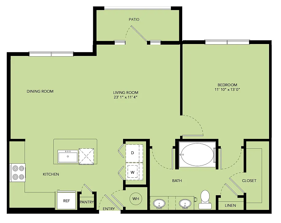 Floor plan A5-846sf-A5.5