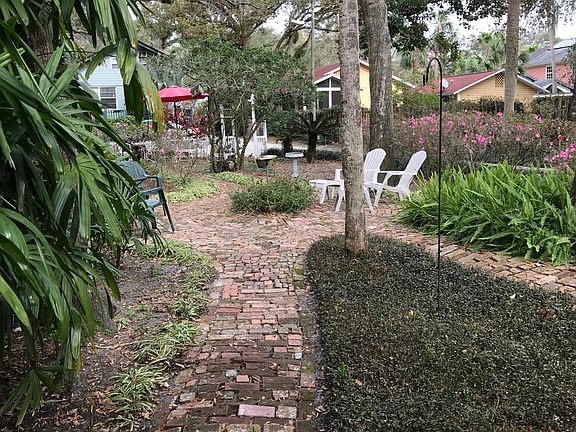 Garden area just outside the apartment for you to enjoy the 