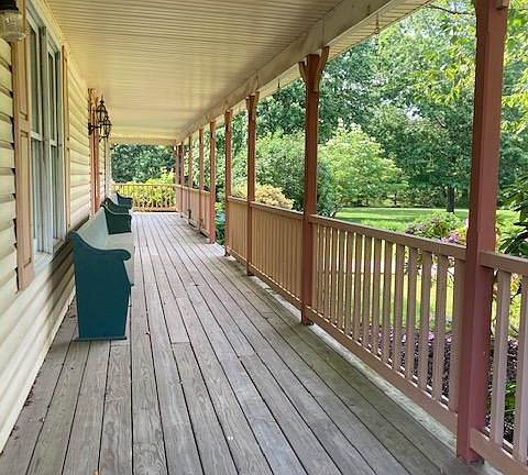 Lovely wrap porch