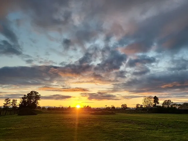 Sunsets from the property