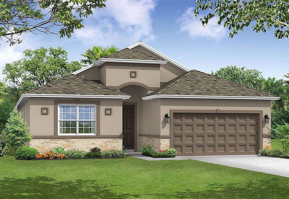 Sanibel floor plan tuscan elevation exterior rendering William Ryan Homes Tampa
