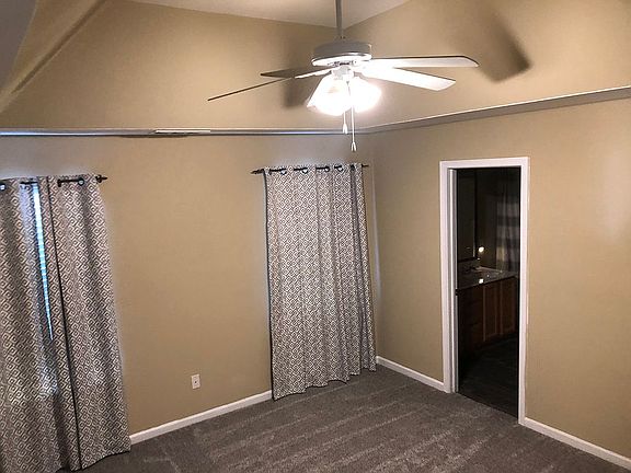 Vaulted ceiling in master