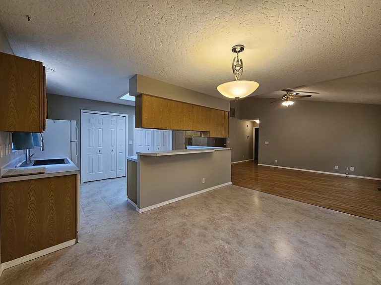 Dining Room, Kitchen & Living Room
