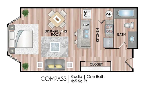 Floor plan Compass