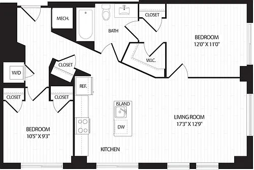 Floor plan B5_Nobalcony