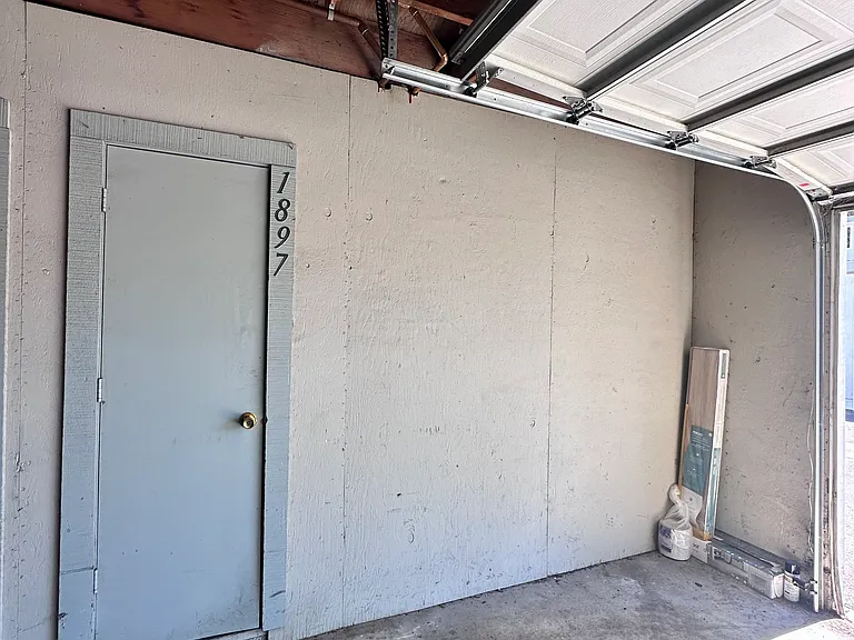Closet space in garage