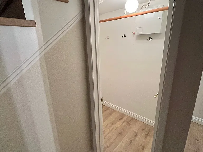 under stairs closet