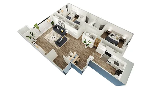 Floor plan 2 Bedroom