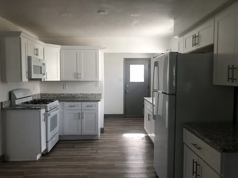 New kitchen. There is also a washer and dryer hook up in a separate room next to the back door.