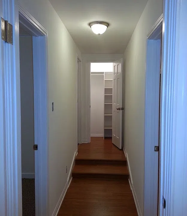 Hallway to bath