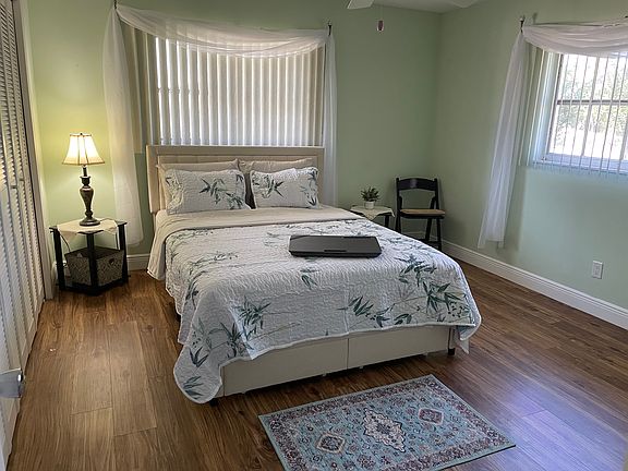 Bedroom with new bed and mattress