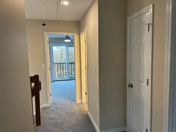 Linen closet on top floor landing