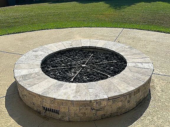 natural gas fire pit
