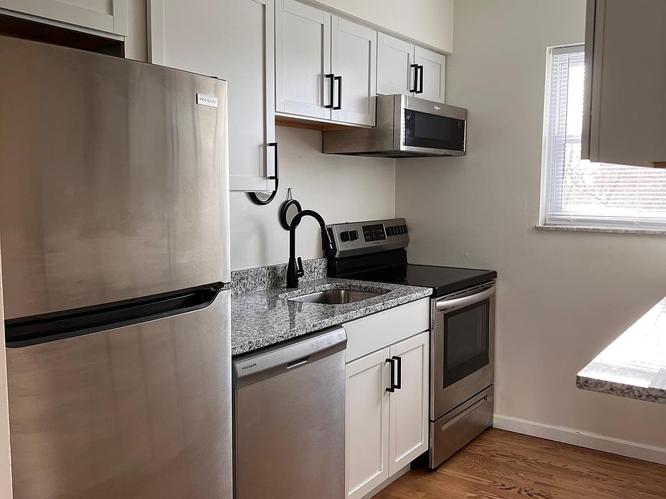 View into upgraded Kitchen with Stainless Steel appliances.