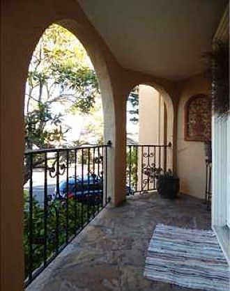The home features a private patio entrance.