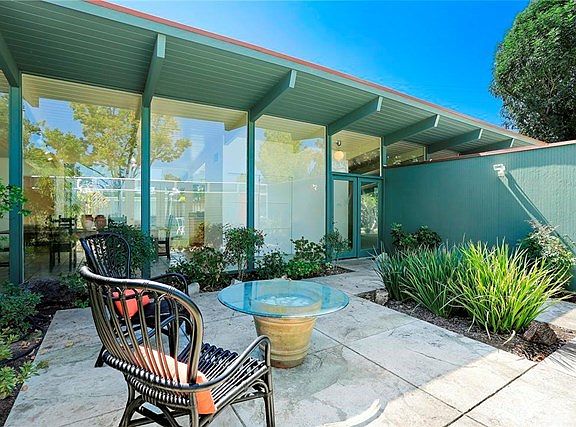 Relaxing private atrium.